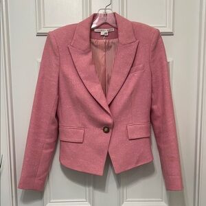 Veronica Beard Hosanna Dickey Pink Blazer